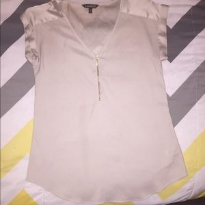 Express Cream Blouse, Size S